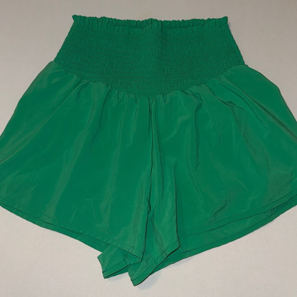 EUC Women's Green High-Waisted Shorts